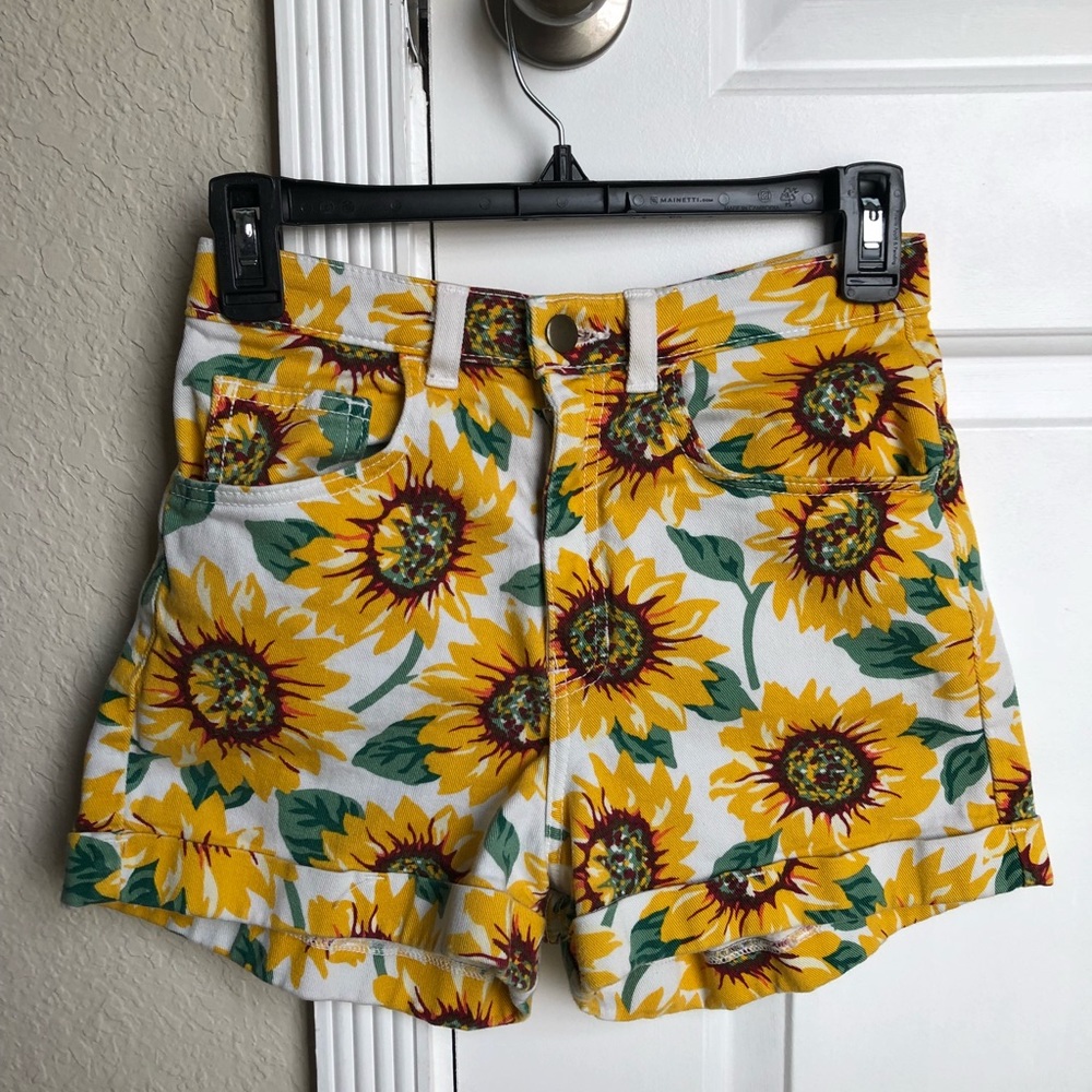 American Apparel Sunflower Denim Shorts